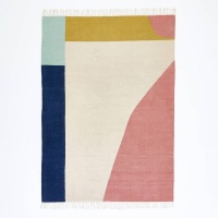 Ковер Килим горизонтального плетения из шерсти Ankara 160 x 230 см разноцветный LA REDOUTE INTERIEURS  фото, kupilegko.ru